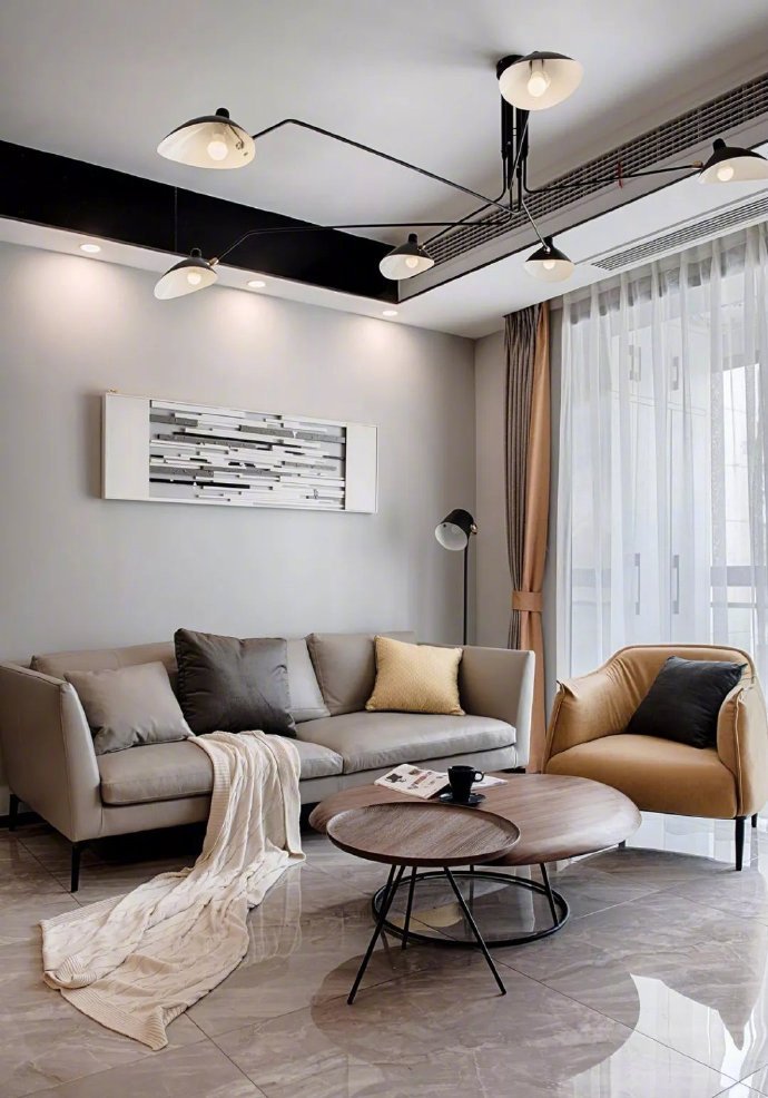 现代简约两居室，慵懒惬意的舒适空间