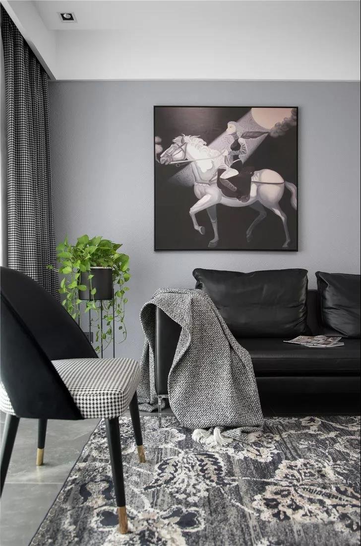 138㎡现代主义3室2厅，高级黑白灰诠释大宅风范